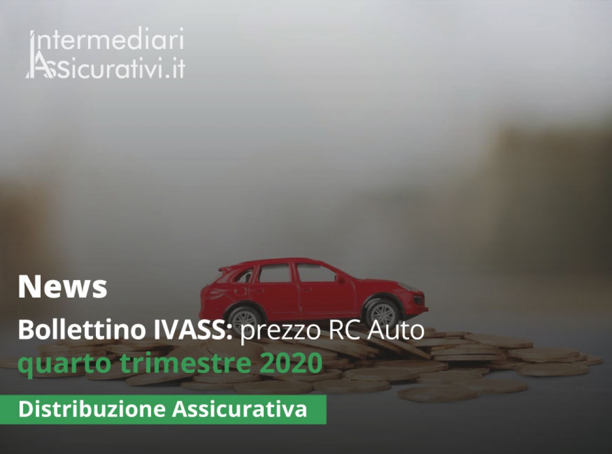 Bollettino IVASS: prezzo RC Auto quarto trimestre 2020